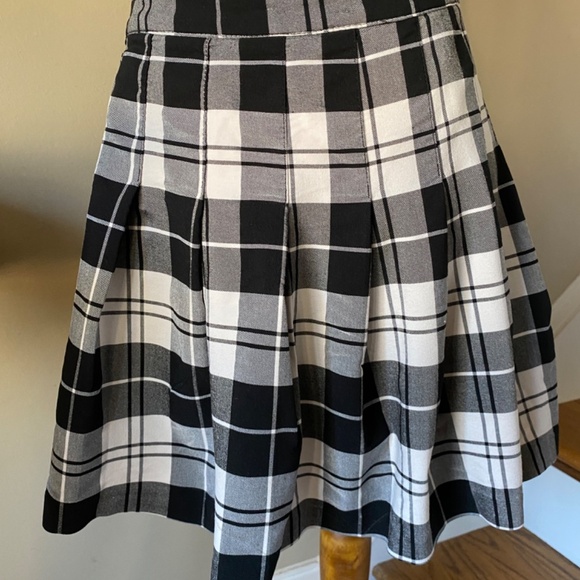 LOVE TREE Black & White Plaid Pleated Tennis Skirt XL - Picture 10 of 10